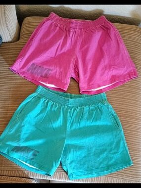 Vintage Nike Athletic Shorts - Pink & Teal